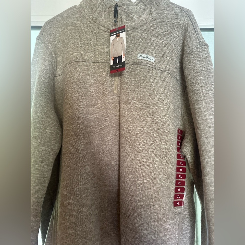 Eddie Bauer NWT 1/4 Zip Sweater Fleece